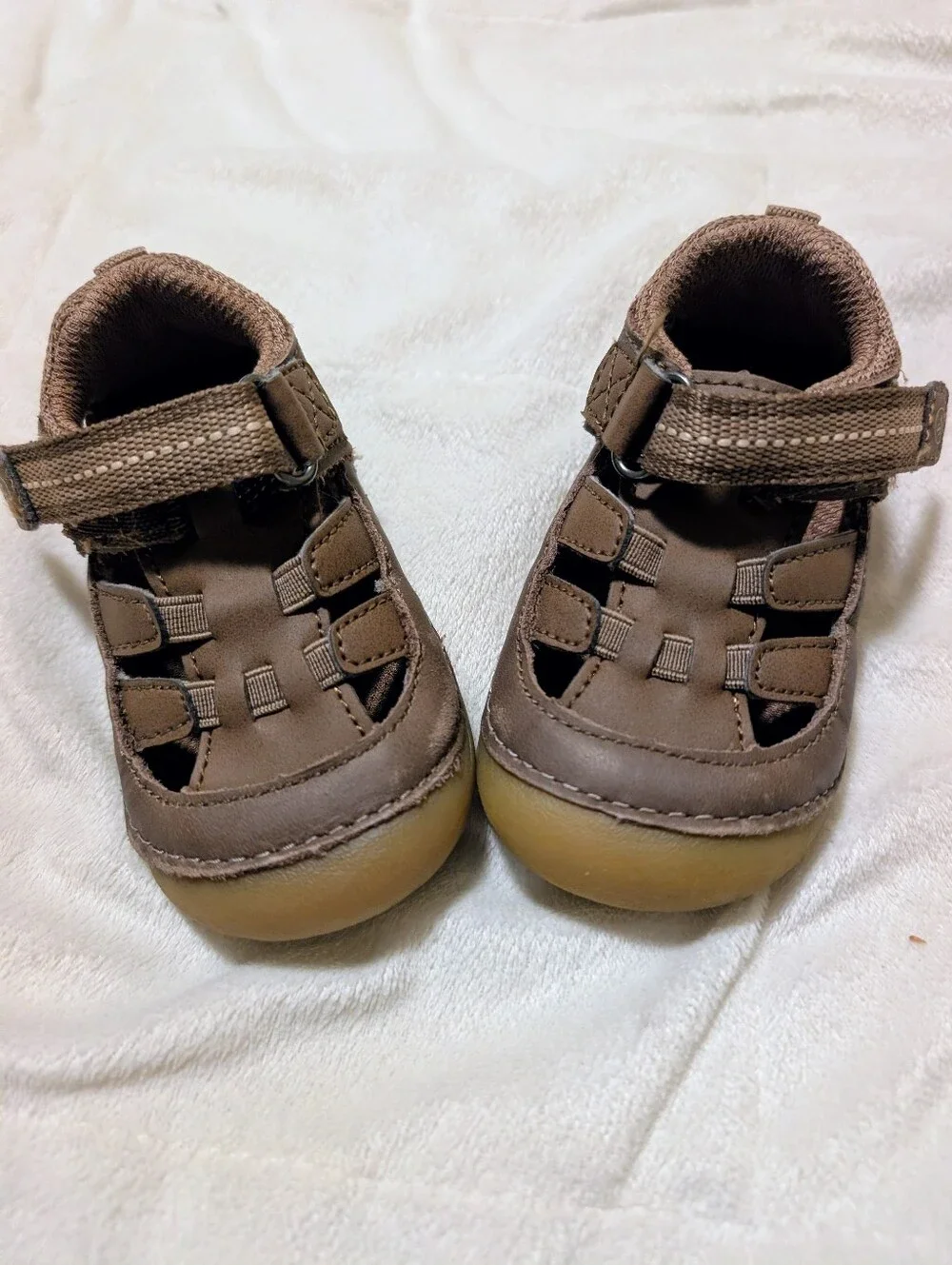 Stride Rite Soft Motion Sonny Sandals, Brown Size 4